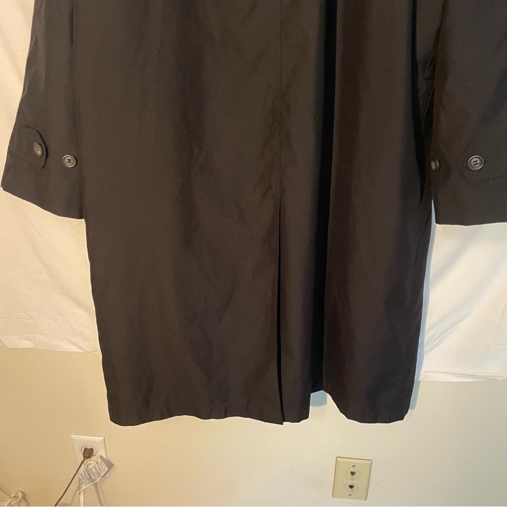 Lauren Ralph Lauren Men's Black Overcoat/trench/jacket size 40S - Picture 4 of 9